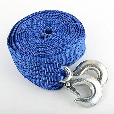 20 Foot Nylon Web Tow Strap Hook Towing Webbing for Car Suv Vehicle - tool