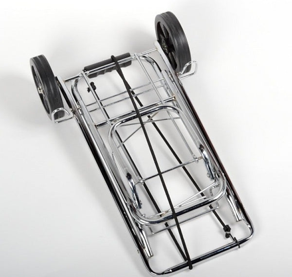 Chrome Foldable Folding Airport Luggage Suitcase Dolly Cart