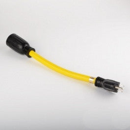 12 Ga Female Twist Lock to Male 120V Plug Power Cord Adaptor Extension Pigtail - tool