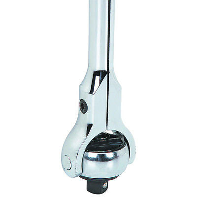 3/8" Drive Roto Head Flexible Swivel Ratchet Socket Wrench Handle Tool - tool