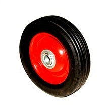 6" Replacement Solid Hard Rubber Tire Wheel and Rim for Dolly Hand Cart - tool