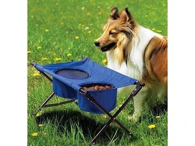 Portable Folding Fold Up Travel Pet Dog Cat Food Water Bowl Feeding Di