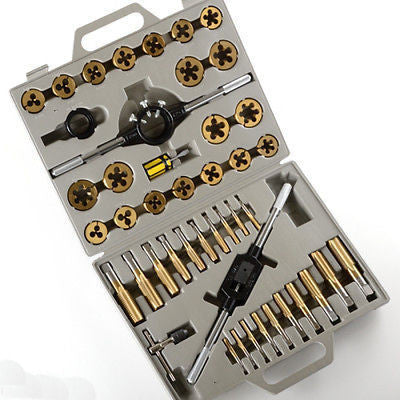 Titanium Metric Tap and Die Threading Kit - tool