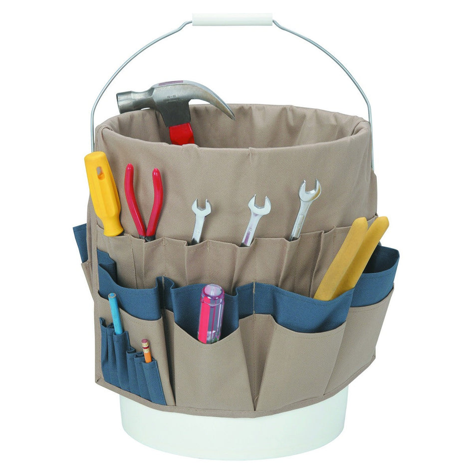 Tool Box Organizer Pouch Bag for 5 Gallon Bucket Toolbag Toolpouch Holder - tool