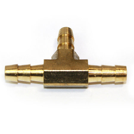 1/4" Barbed Brass T Tee Hose Connector - tool