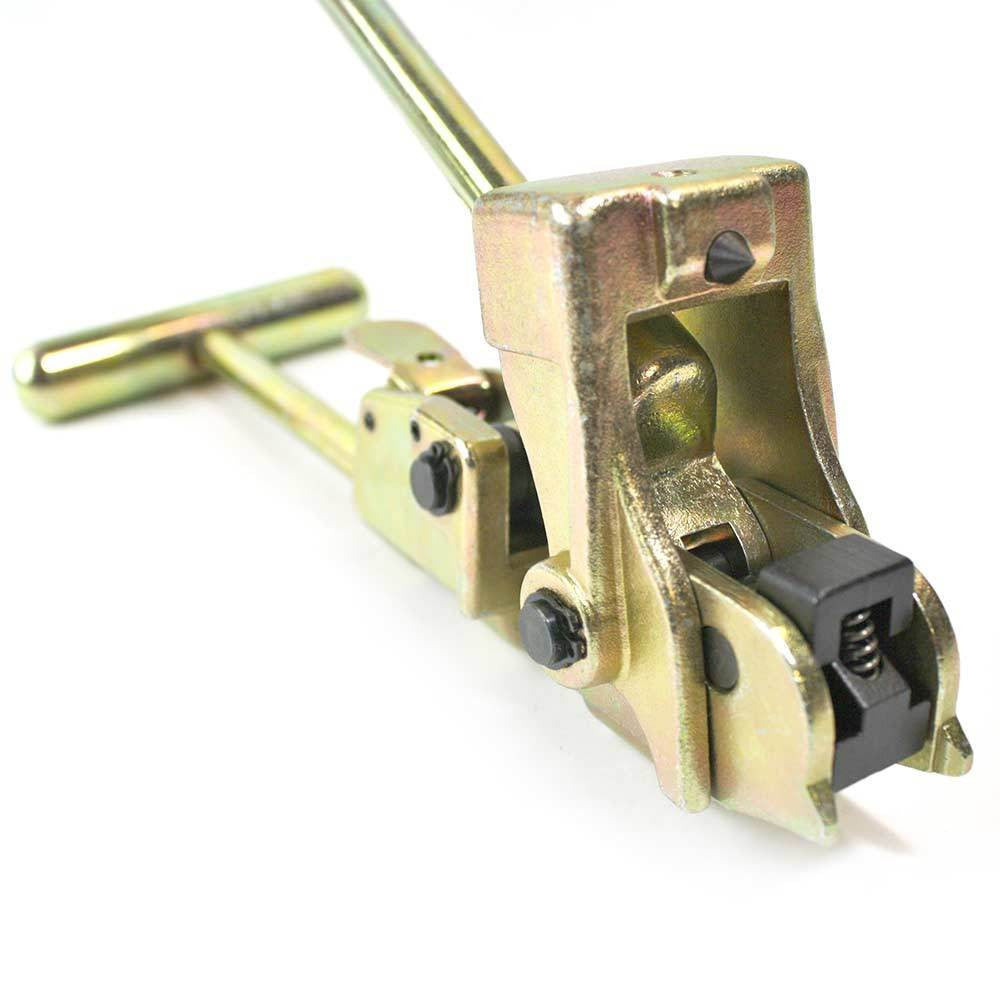 Ratcheting Style Center Punch Hand Tensioner Loc Band Tool 5/8 Inch Crimper Hose - tool