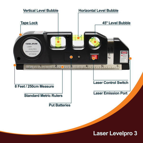 Small Mini Laser Line Level Tool JABETC Quality Tools and Home Products
