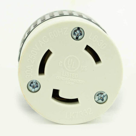 Twist Lock Female Plug Electrical Receptacle 3 Wire, 30 Amps, 250V, NEMA L6-30R YGA017F - tool