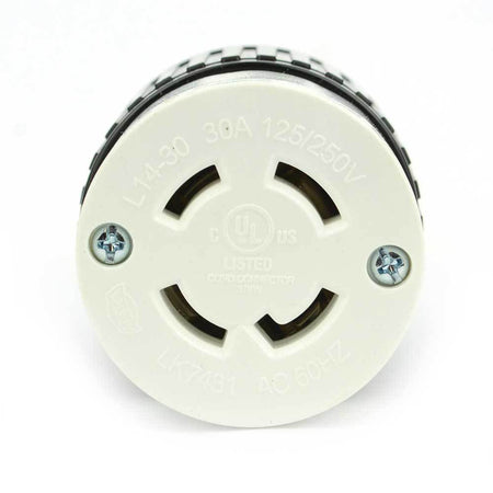 30 Amps, 125/250V, NEMA L14-30R Twist Lock 4-Wire Electrical Female Plug Receptacle - tool