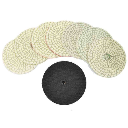 4" Electric Power Wet Marble Granite and Stone Polisher Kit - tool