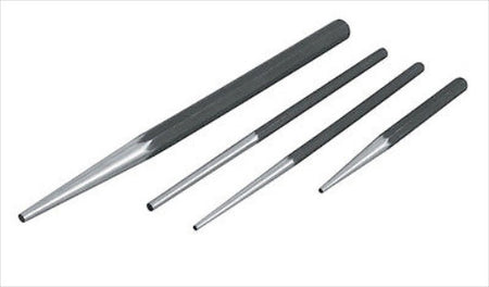 4 pc Long Tapered Alignment Drift Punch Set Mechanics Steel Taper - tool