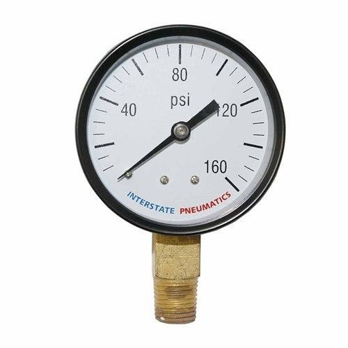 G2012-160 2" 160 PSI 1/4" NPT Bottom Mount Pressure Gauge