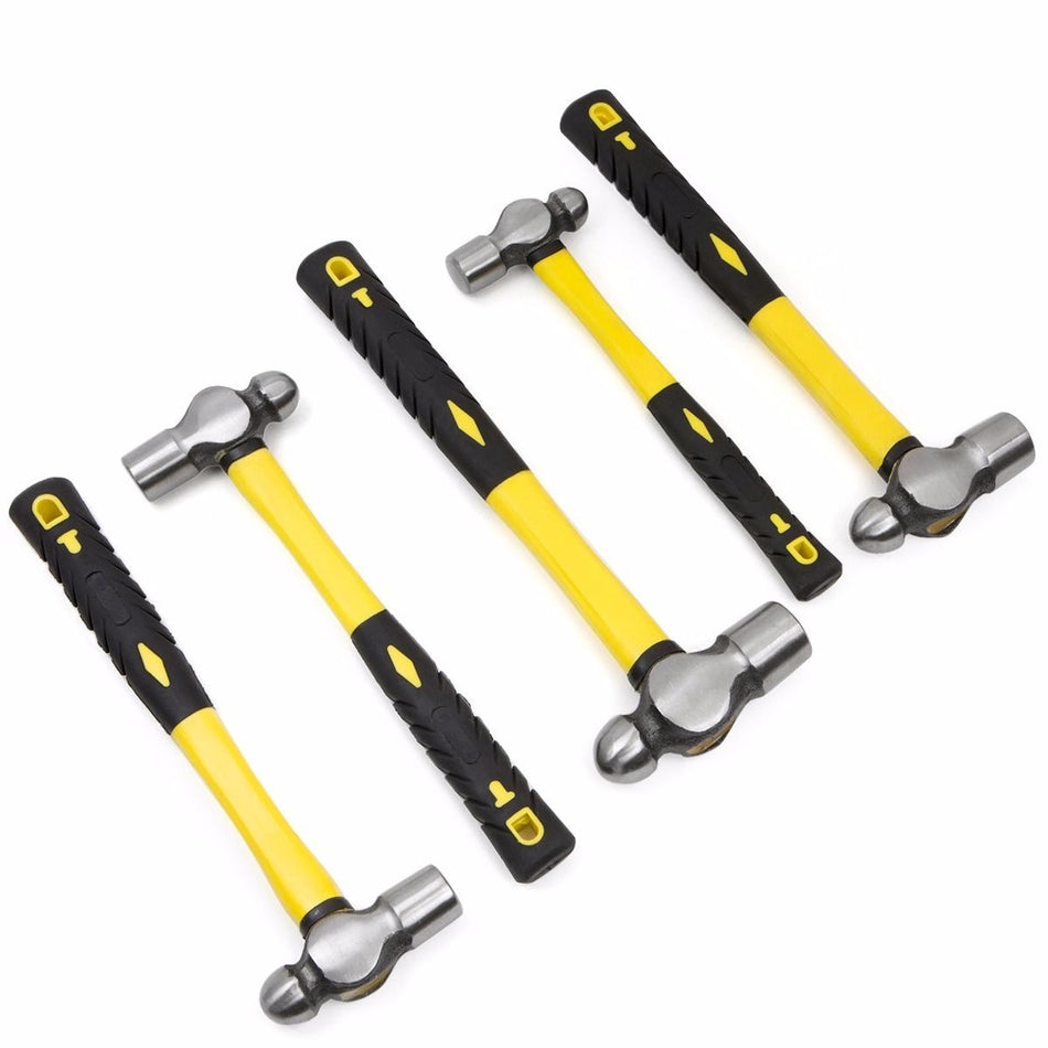 5 Piece Ball Peen Hammer Tool Set
