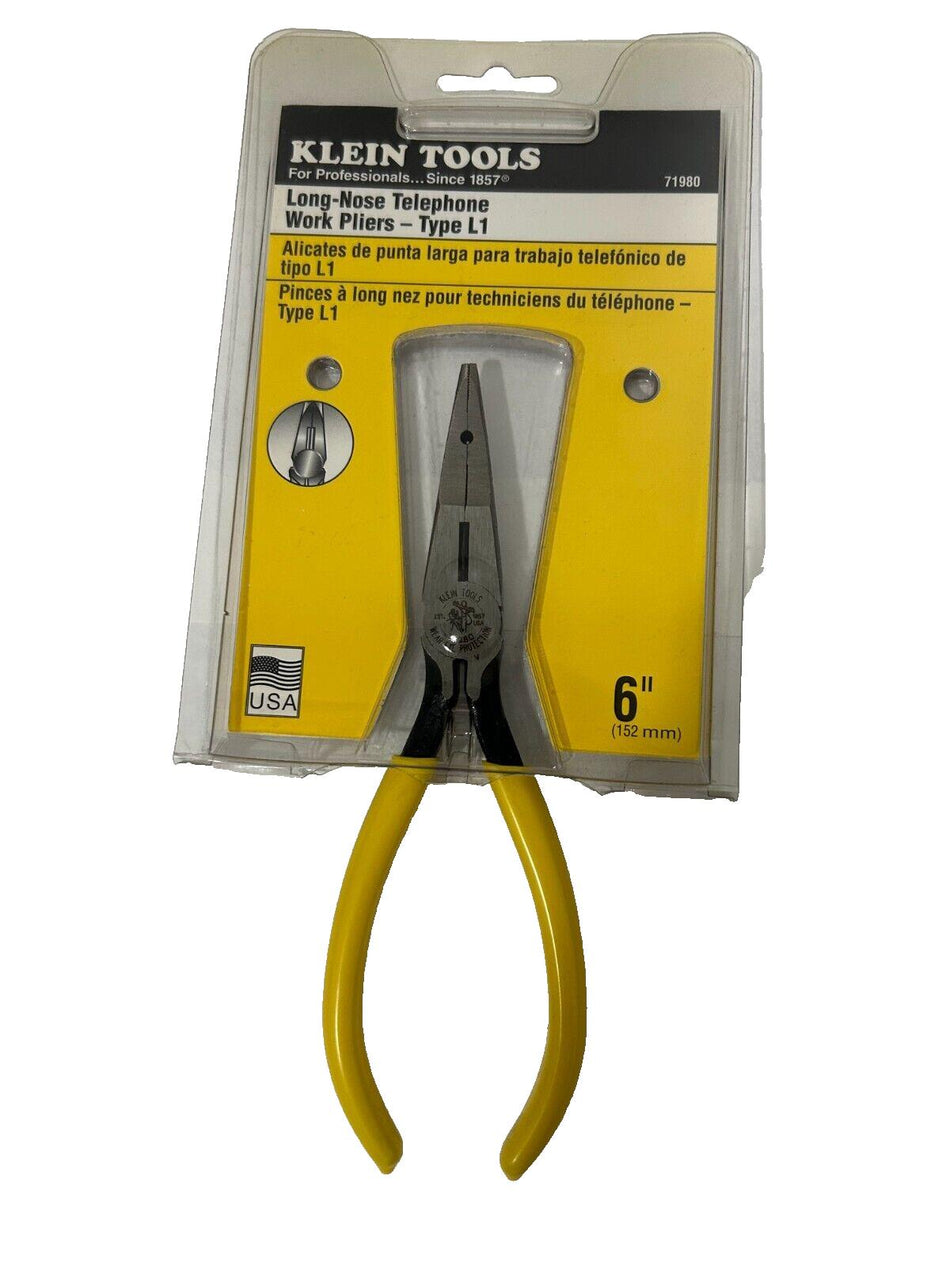 klein tools Long Nose Telephone Work Pliers - 71980