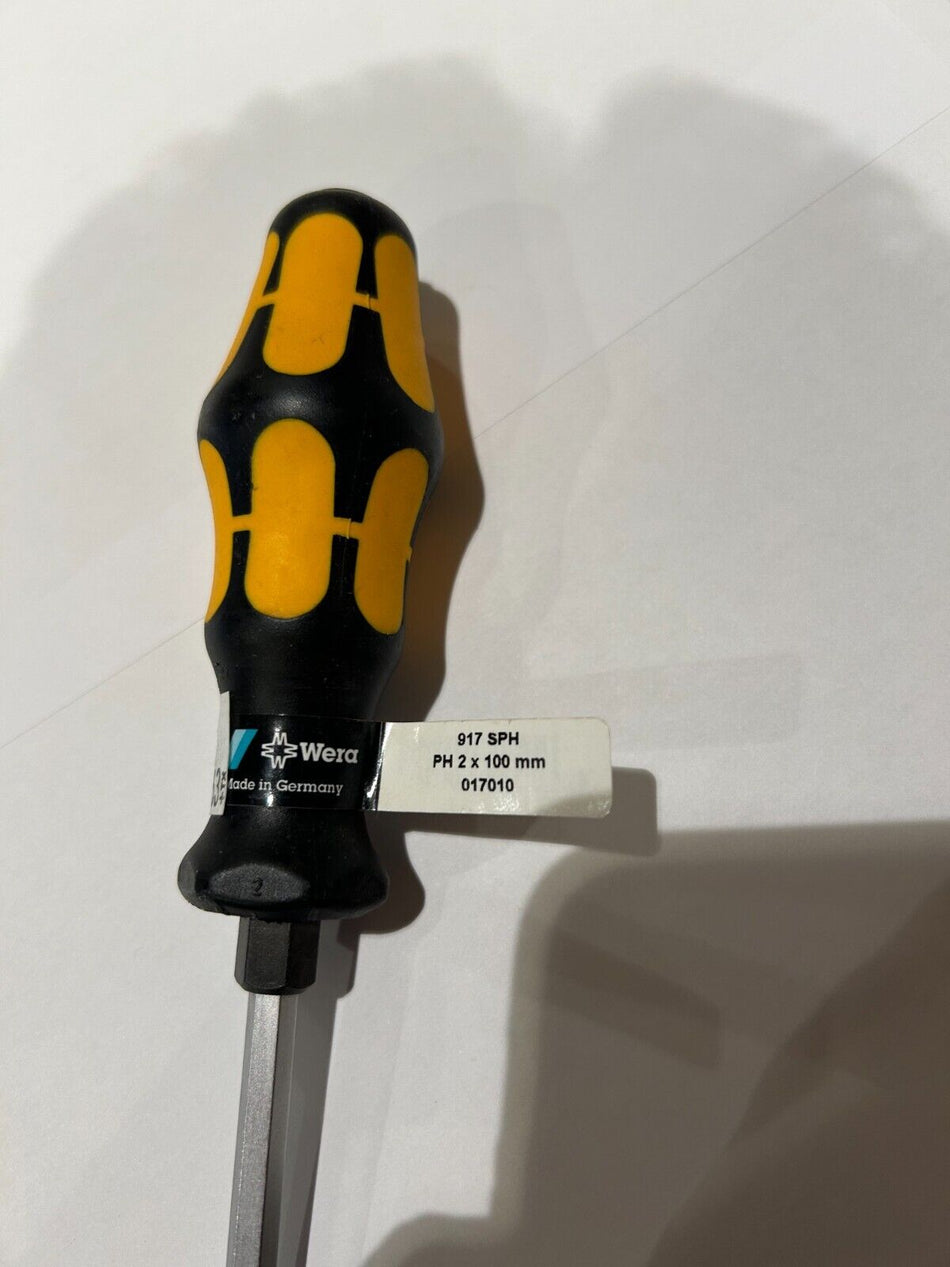 Wera 017010 PH 2 x 100mm Kraftform Plus Phillips Screwdriver