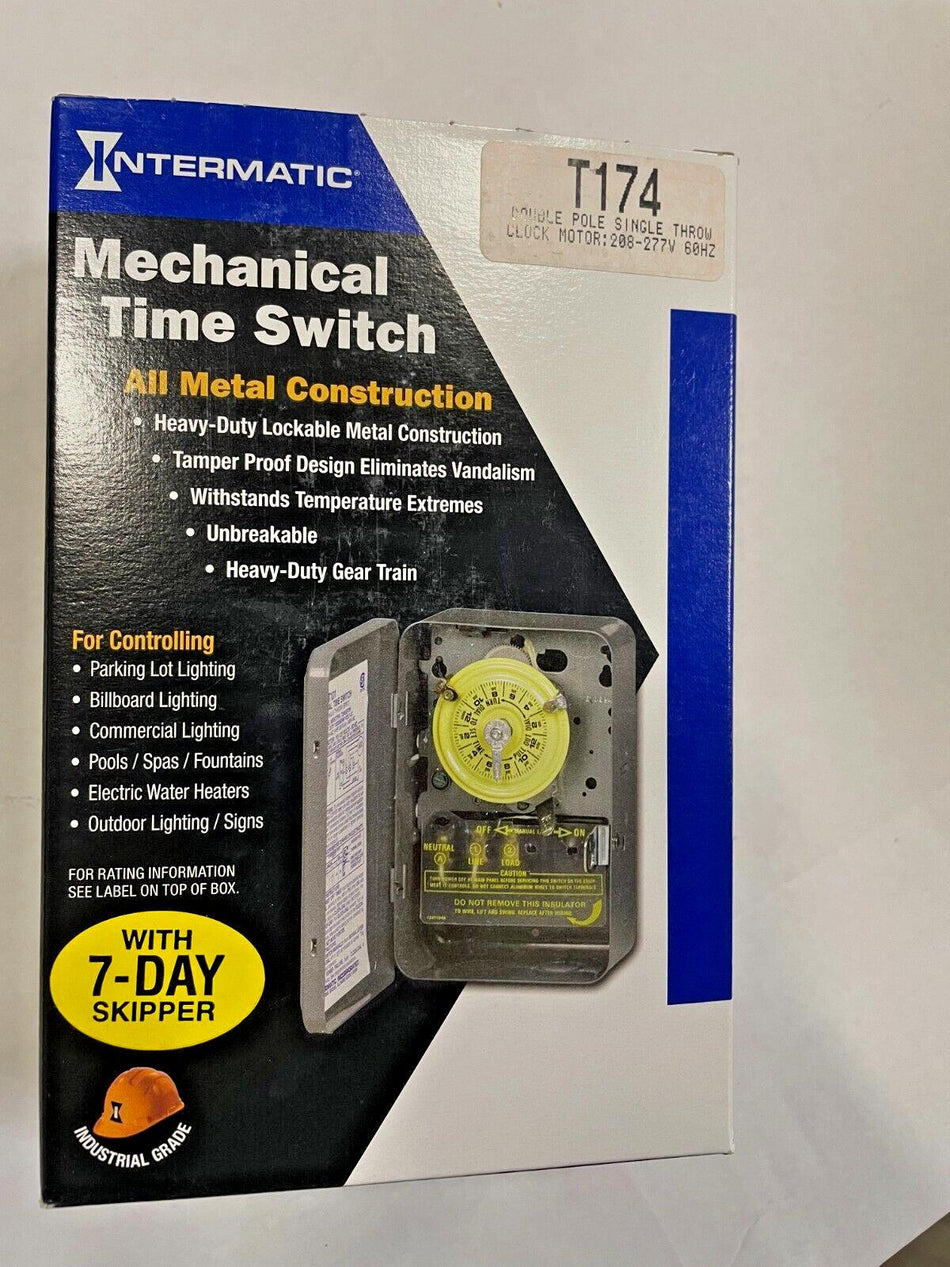 Intermatic T174 DPST 24 Hour 208-277-Volt Time Switch