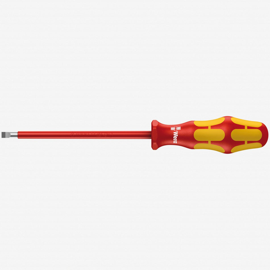 Wera 006120 Kraftform Plus VDE Slotted Screwdriver, 5.5 x 125mm 160i 05006120006