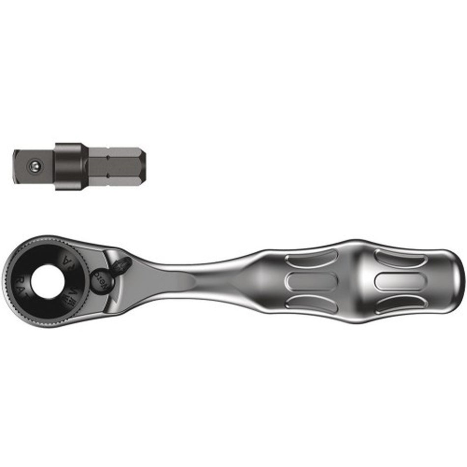 WERA 8001 A Zyklop Mini 1 Bit Ratchet 1/4" SB with 1/4" drive 05073230002