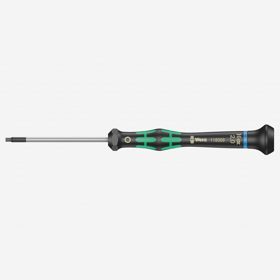 Wera 118068 2 x 60mm Kraftform Micro Hex Precision Screwdriver 2054