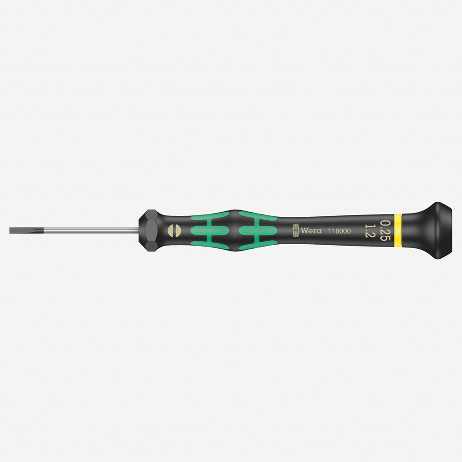 Wera 118000 1.2 x 40mm Kraftform Micro Slotted Precision Screwdriver 05118000002