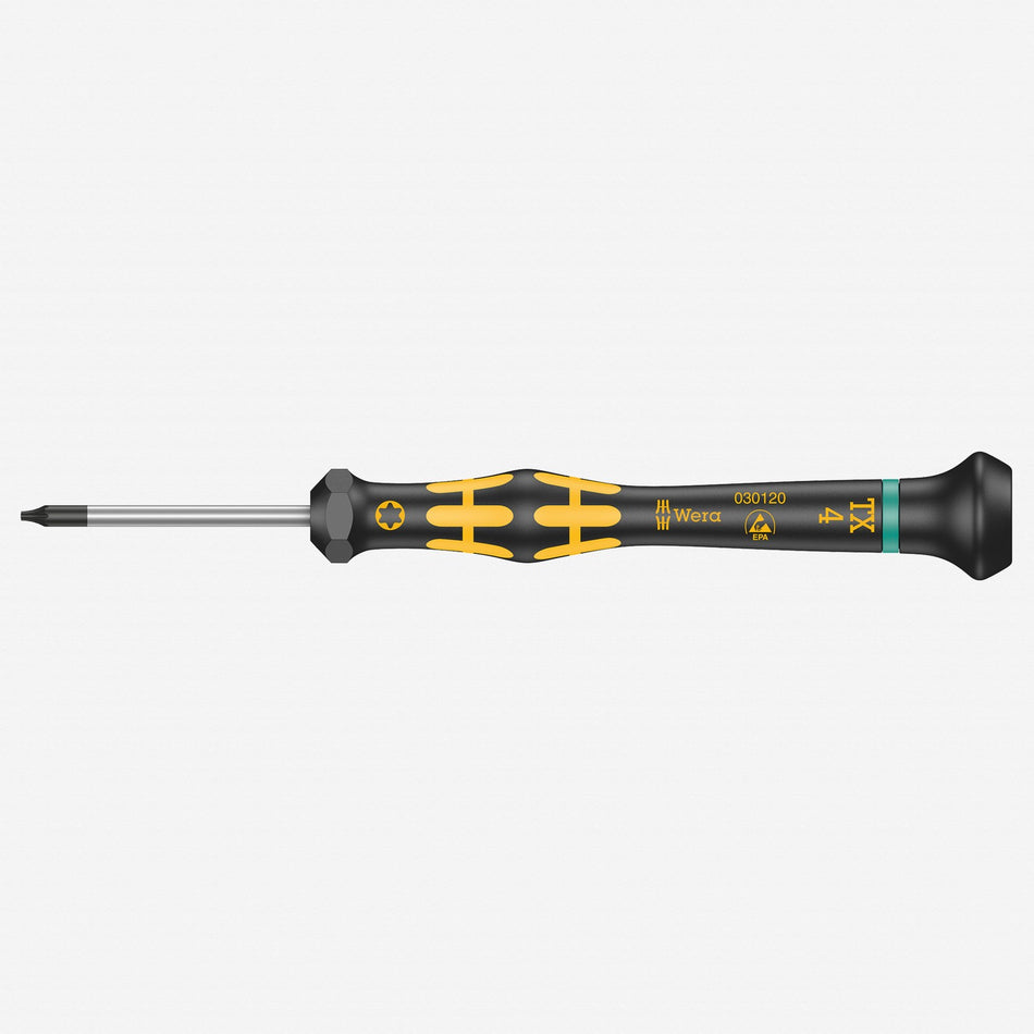 Wera 030120 T4 x 40mm ESD Safe Torx Precision Screwdriver 05030120002
