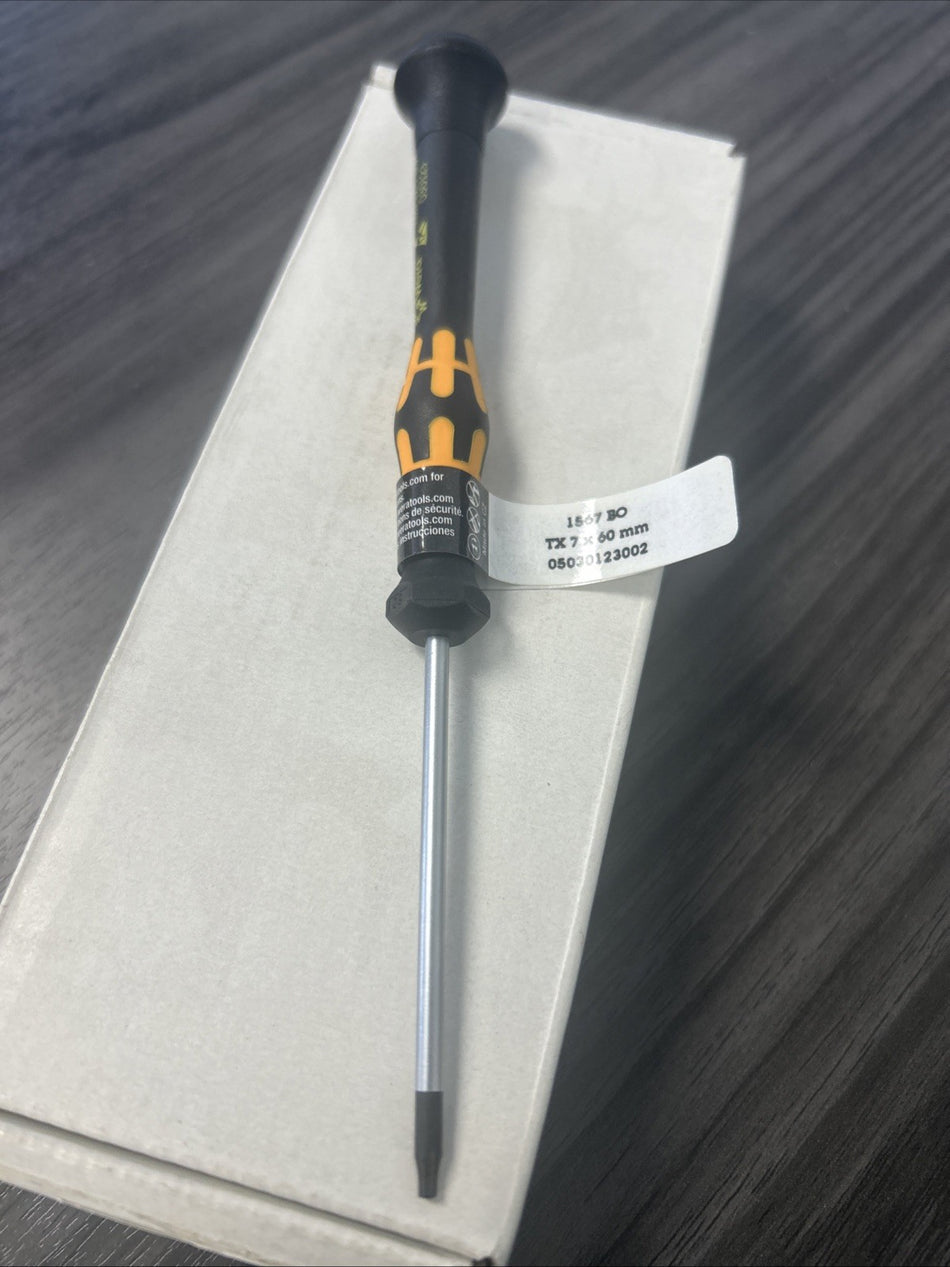 WERA 030123 TORX T7, ESD Safe, Ergonomic Handle, Rotating Cap 05030123002