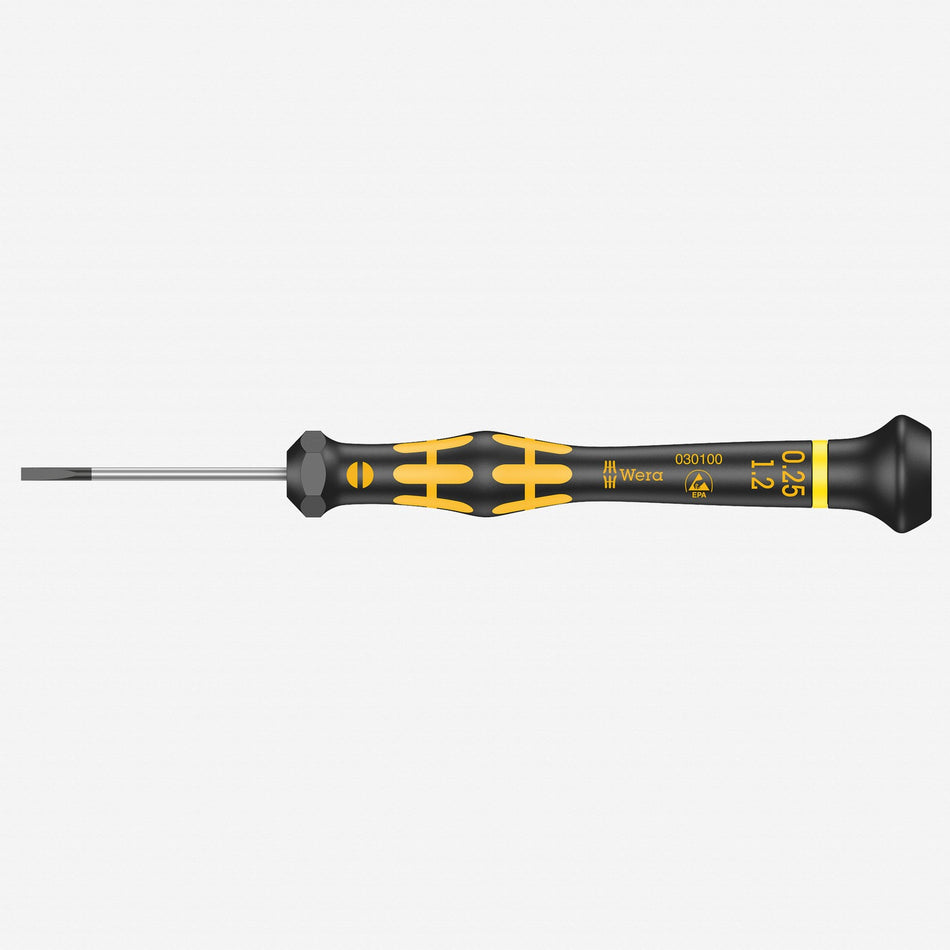 Wera 030100 1.2 x 40mm ESD Safe Slotted Precision Screwdriver 05030100002