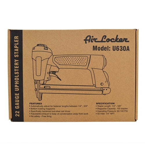 Air Locker U630A 22 Gauge Upholstery Stapler Air Powered - JABETC