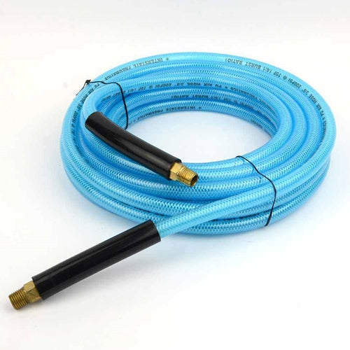 HU16-025 3/8" 25 ft Light Blue Pneumatic Air Hose (1/4" NPT)