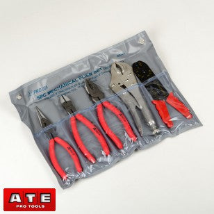 Mechanic Plier Set, 5pc, Forged