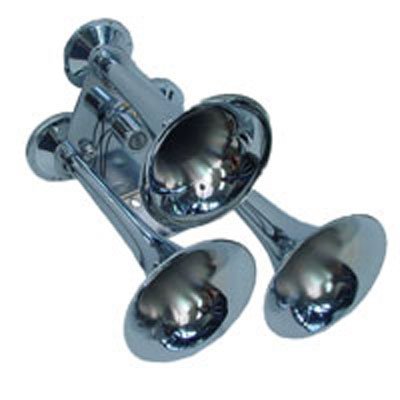 Air and Electric Powered Triple Car Train Trumpet Air Horn Kit - JABETC