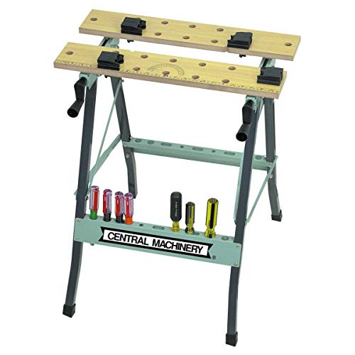 Portable Fold Up Folding Workbench Work Vise Bench Clamp Table Saw Horse Vice