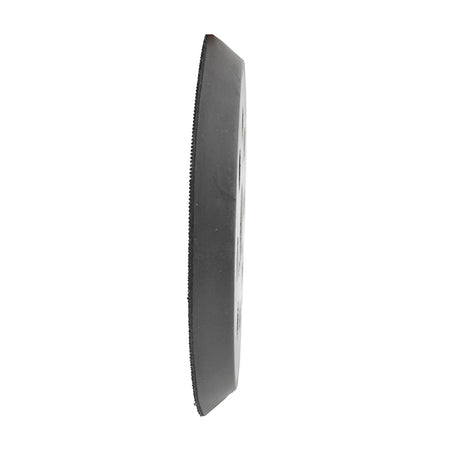 Black rectangular object with textured surface on a white background