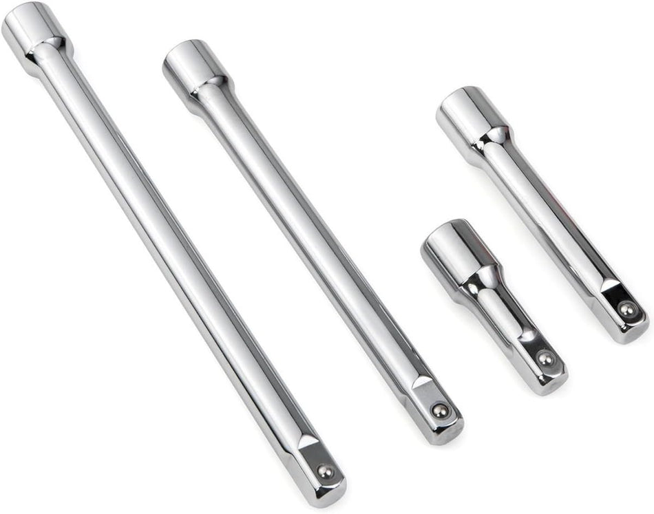 4 Piece Extension Extender Bar Set for 1/2" Drive Ratchet Wrench Socket Tool