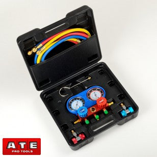 AC Auto Air Conditioning AC Refrigeration Tool Gauges Set Refrigerant