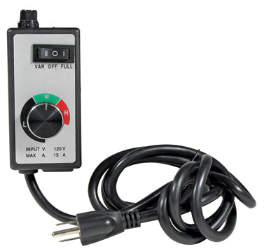 Control panel with a power cord on a white background