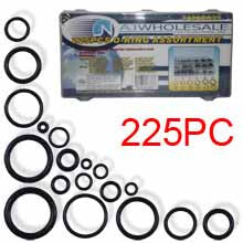 225 PC SAE O-Ring Nitrile Oring Assortment Kit
