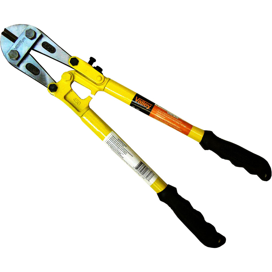 18″ BOLT CUTTER, HSS BLADE, D-GRIPS, YELLOW