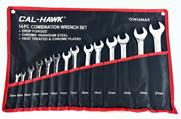 14 Piece Combination Wrench Set Metric
