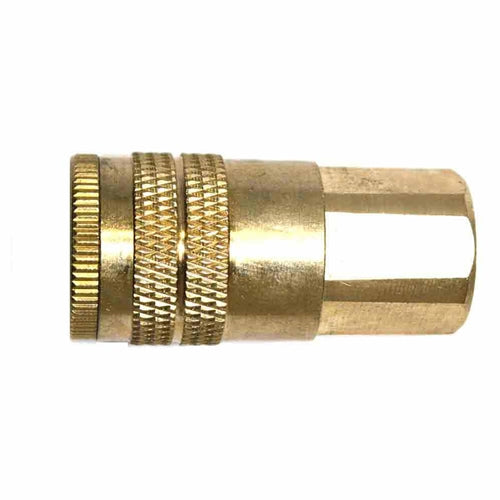 1/4" x 1/4" FPT Industrial Brass Coupler