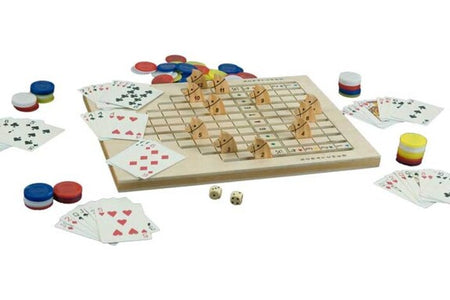 The Wooden Racing Race Horse Card Game Set Kit - JABETC