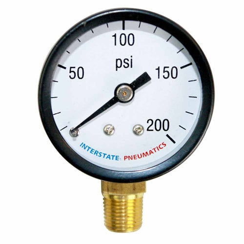 G2012-200 2" 200 PSI 1/4" NPT Bottom Mount Pressure Gauge (4402334)