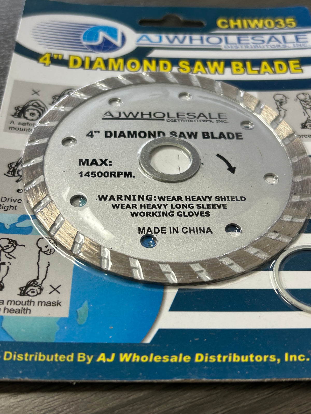 4" Diamond Blade For Grinder or Saw - JABETC