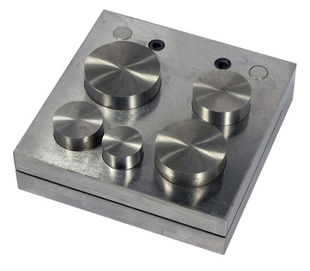 Large 2" Hand Disc Cutter With 5 Punches for Sheet Metal Hole Punching - JABETC