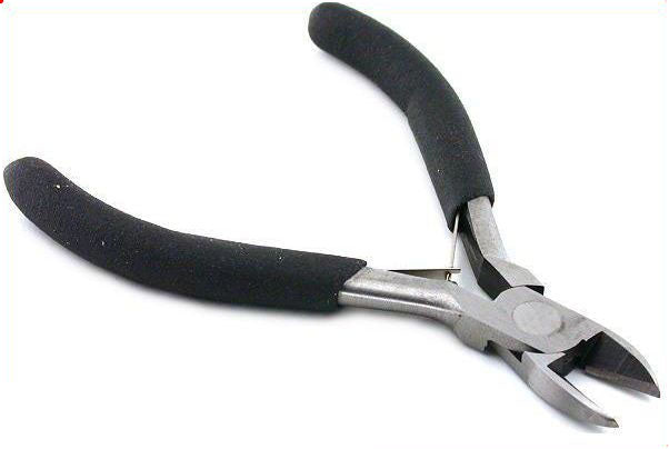 5" Black Comfort Grip Handle Rounded Tip Diagonal Plier, Premium Quality