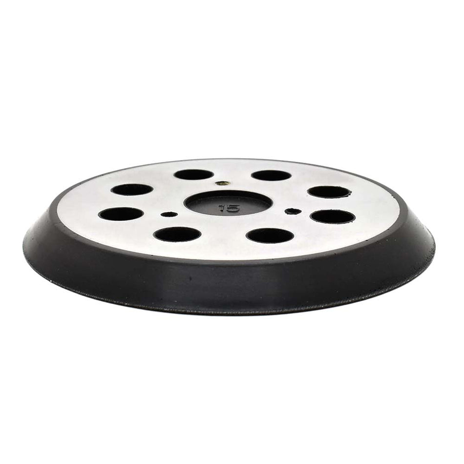 Polishing pad with multiple holes on a white background