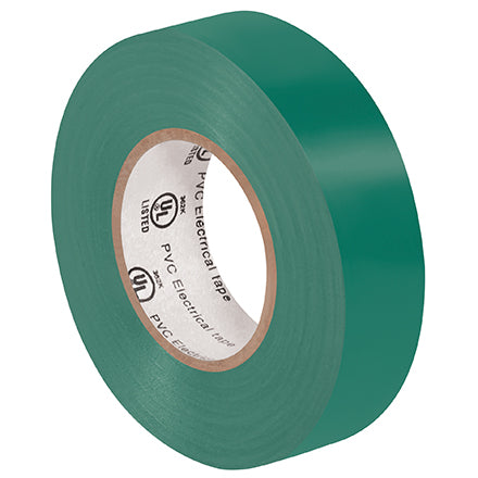 Roll of green tape on a white background