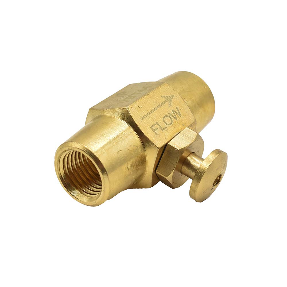 Push Button Brass Air Control Shut On Off Valve Switch 1/4" NPT Air or Liquid