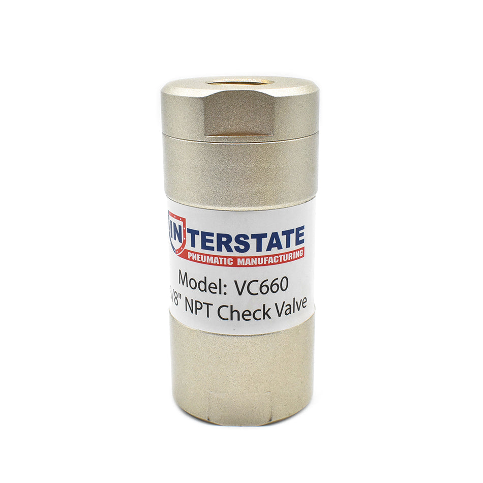Pneumatic Air In-line Inline One Way Check Back Flow Valve 3/8" FPT