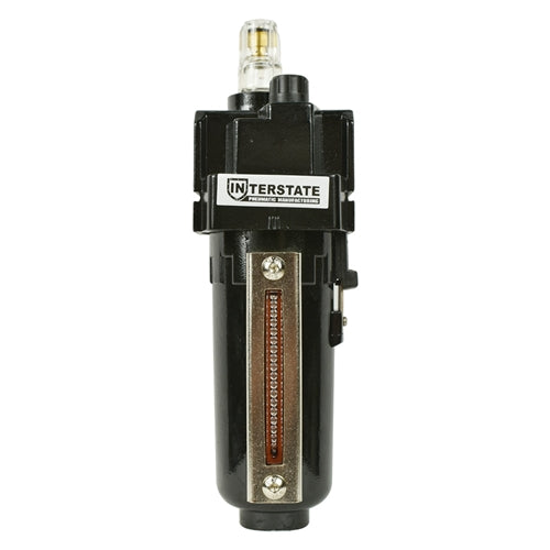 W1260 3/8" Air Lubricator Oiler Black Metal 3 cu-in Bowl Knob Adjustment